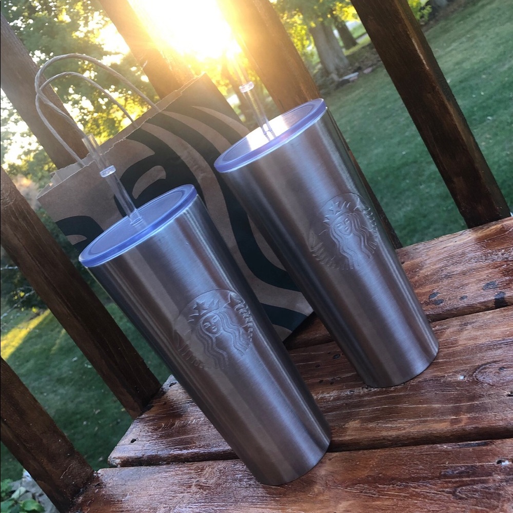 2 • Starbucks Fall 2020 Steel Silver Tumbler